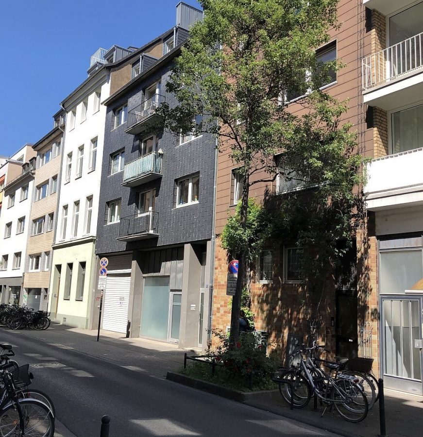 Wohnen in Rheinnähe mit Terrasse zur Mitbenutzung - Einbauküche